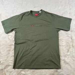 Supreme Property Label S/S T-Shirt 'Olive Green’ Sz M